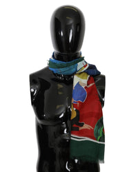 Thumbnail for Dolce & Gabbana Mens Scarf - Multicolor Sorrento Print One Size Men