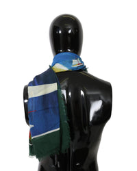 Thumbnail for Dolce & Gabbana Mens Scarf - Multicolor Sorrento Print One Size Men