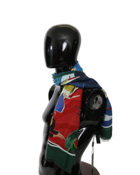 Thumbnail for Dolce & Gabbana Mens Scarf - Multicolor Sorrento Print One Size Men