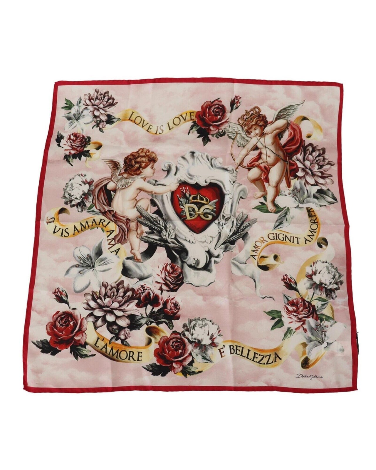 New Dolce & Gabbana Mens Silk Scarf One Size Men