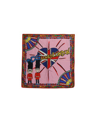 Thumbnail for DOLCE & GABBANA Silk Scarf with #DGLovesLondon Print One Size Men