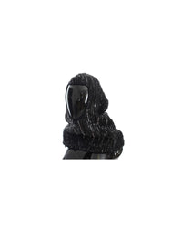 Thumbnail for Knitted Sequined Hooded Scarf Wrap by Dolce & Gabbana One Size Women