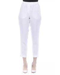 Thumbnail for Soft Trousers with Elastic Waistband and Metallic Detail 42 IT Women