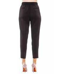 Thumbnail for Soft Trousers with Elastic Waistband and Contrast Side Band 40 IT Women