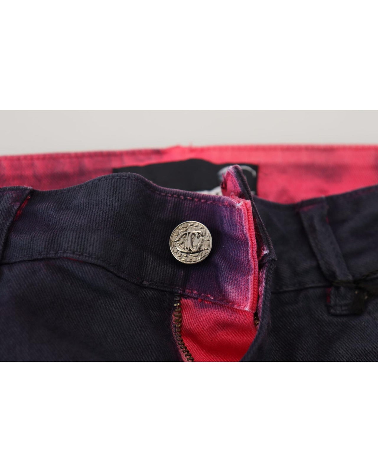 Low Waist Denim Pants with Logo Details by Just Cavalli W26 US Women