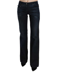 Thumbnail for Mid Waist Straight Denim Pants with Logo Details W26 US Women