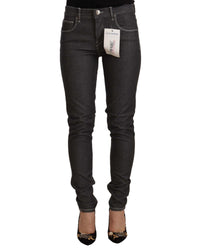 Thumbnail for Skinny Mid Waist Denim Jeans with Zipper Closure W25 US Women