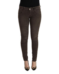 Thumbnail for Slim Fit Low Waist Skinny Denim Jeans with Zipper Closure and Logo Details 40 IT Women