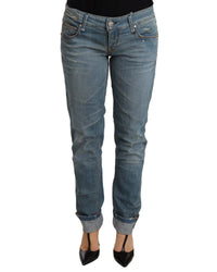 Thumbnail for Folded Hem Denim Jeans with Logo Details by ACHT W25 US Women