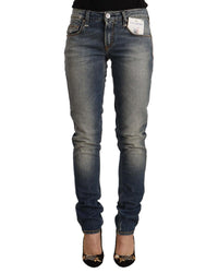 Thumbnail for Authentic ACHT Skinny Jeans with Logo Details W26 US Women