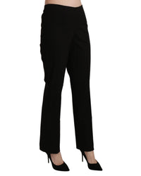 Thumbnail for Black High Waist Straight Pants 44 IT Women
