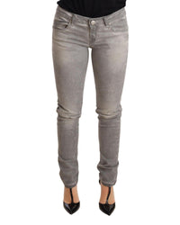 Thumbnail for Slim Fit Low Waist Skinny Denim Jeans with Logo Details W26 US Women