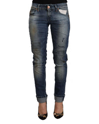 Thumbnail for Slim Fit Low Waist Jeans with Zipper and Button Closure W26 US Women
