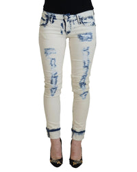 Thumbnail for Authentic ACHT Skinny Jeans with Tattered Denim Finish W26 US Women