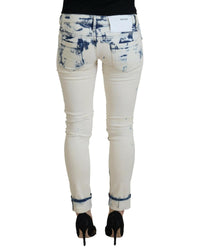 Thumbnail for Authentic ACHT Skinny Jeans with Tattered Denim Finish W26 US Women