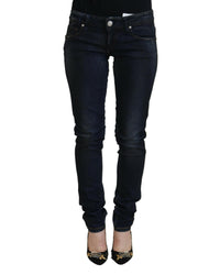 Thumbnail for Logo Detailed Low Waist Skinny Jeans with Zipper Closure W26 US Women