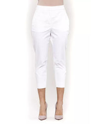 Thumbnail for Classic Stretch Trousers with Front and Back Pockets 42 IT Women