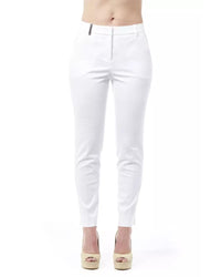 Thumbnail for High Waist Slim Fit Trousers with Front and Back Pockets and Zip Closure 46 IT Women