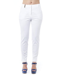 Thumbnail for High Waist Slim Fit Trousers with Pockets and Zip Closure W48 US Women