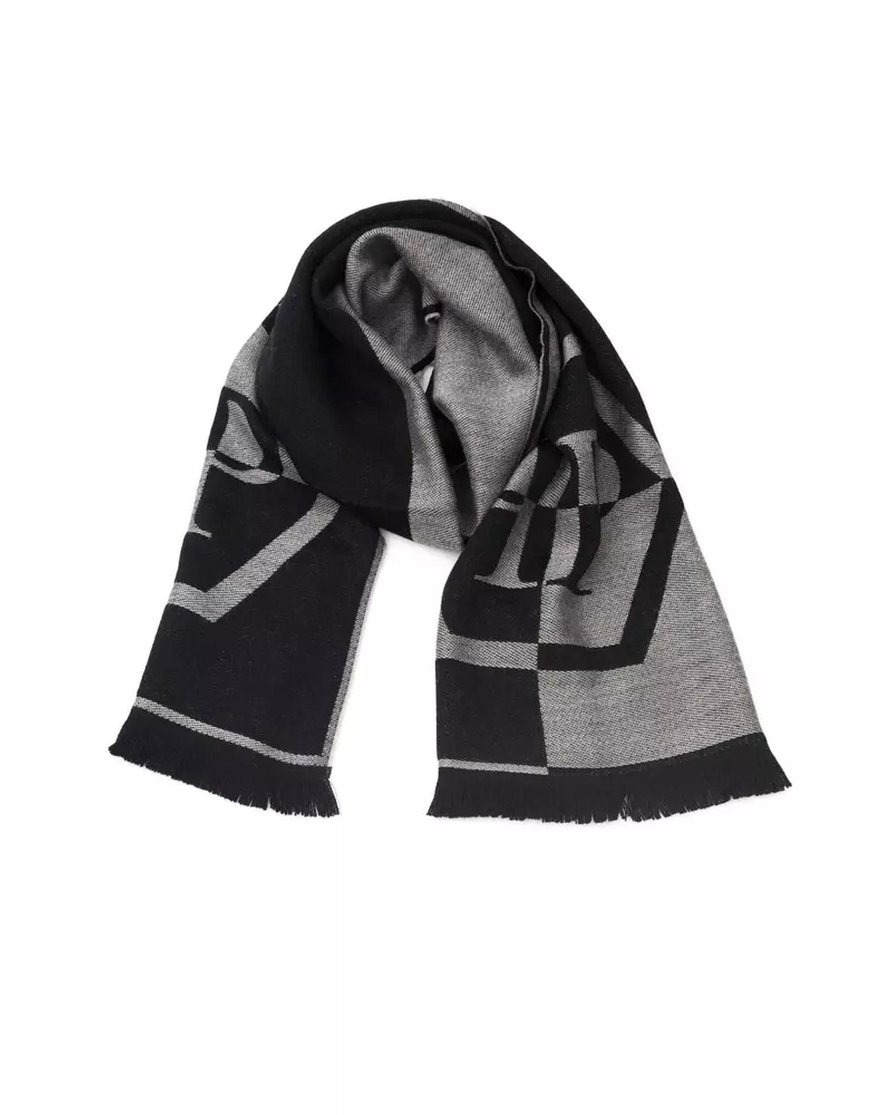 Logo Fringed Scarf One Size Men