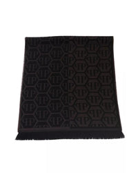 Thumbnail for Monogram Fringed Hem Scarf One Size Men