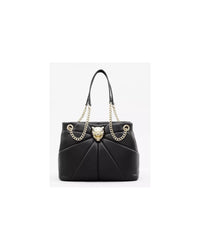 Thumbnail for Plein Sport Faux Leather Tote with Gold Hardware and Tiger Bezel One Size Women