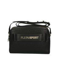 Thumbnail for Logo-adorned Black Crossbody Bag with Double Zip Closure One Size Women