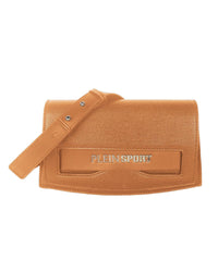 Thumbnail for Faux Leather Shoulder Bag with Silver Rubber Logo One Size Women