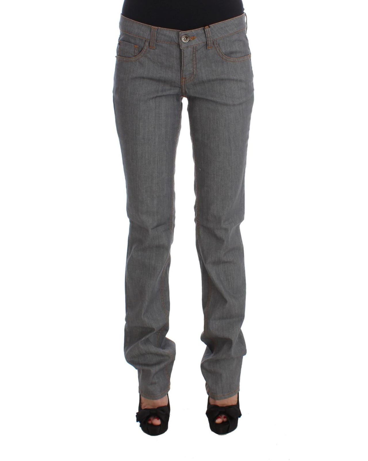 CoSTUME NATIONAL CNC Regular Fit Jeans with Logo Details W26 US Women