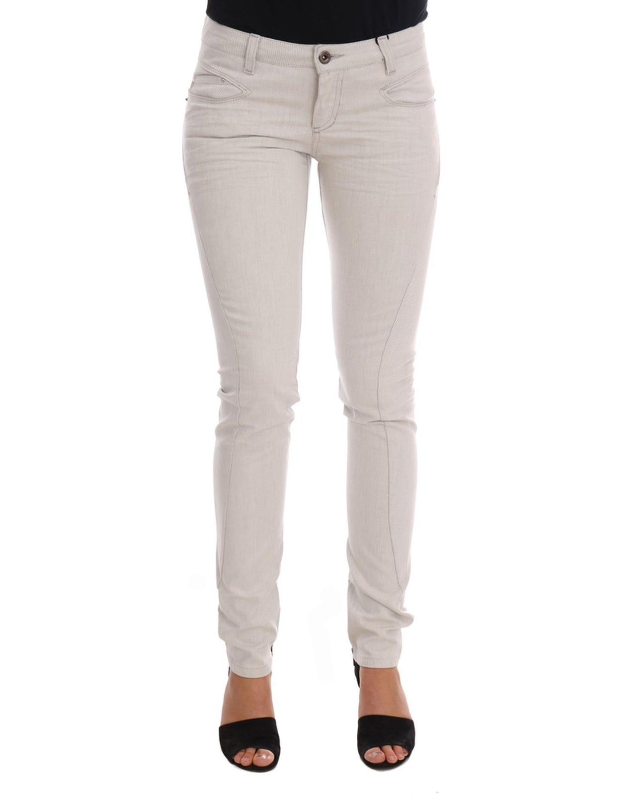 CoSTUME NATIONAL CNC Slim Fit White Jeans W26 US Women