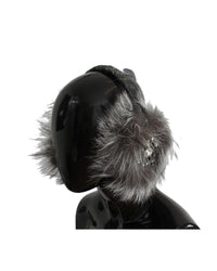 Thumbnail for Dolce & Gabbana Crystal Fox Fur Earmuffs One Size Women