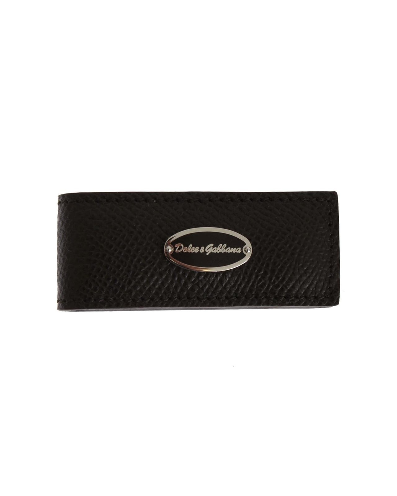 Dolce & Gabbana Leather Money Bar Clip One Size Men