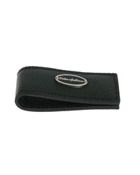 Thumbnail for Authentic Dolce & Gabbana Green Leather Money Bar Clip One Size Men