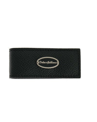 Thumbnail for Authentic Dolce & Gabbana Green Leather Money Bar Clip One Size Men