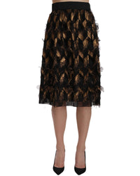 Thumbnail for Elastic High Waist Skirt with Logo Details 44 IT Women