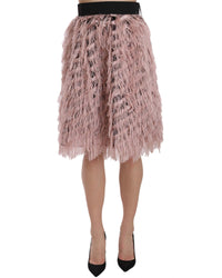 Thumbnail for Elastic Waist Pink Skirt with Zipper Closure 44 IT Women