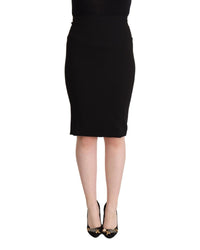 Thumbnail for Pencil Cut High Waist Skirt with Logo Details 38 IT Women