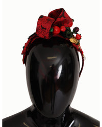Thumbnail for Dolce & Gabbana Cherry Sicily Headband with Multicolor Embellishment One Size Women