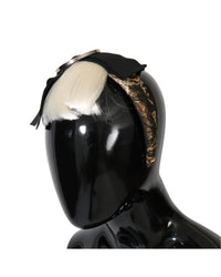 Thumbnail for Dolce & Gabbana Crystal and White Hair Diadem Headband One Size Women
