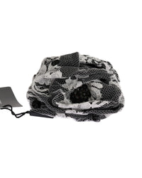 Thumbnail for Black and White Floral Lace Crystal Hair Claw One Size Women