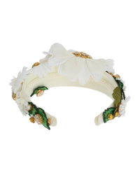 Thumbnail for Stunning Dolce & Gabbana Margherite Crystal Headband One Size Women