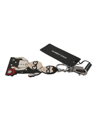 Thumbnail for Dolce & Gabbana Keychain with Logo Badge and Leather Applique One Size Women