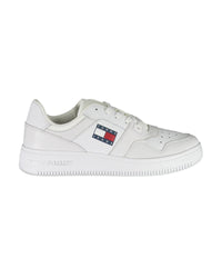 Thumbnail for Tommy Hilfiger Women's White Polyester Sneaker - 38 EU