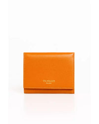 Thumbnail for Embossed Logo Leather Flap Mini Wallet with Card Holder One Size Women