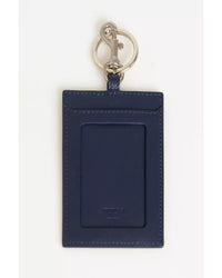 Thumbnail for Leather Badge Holder with Hammered Detailing and Brand Lettering One Size Men