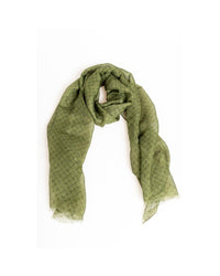 Thumbnail for Trussardi Men's Green Modal Scarf - One Size