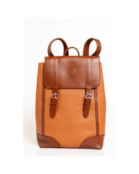 Thumbnail for Trussardi Men's Brown Leather Backpack - One Size