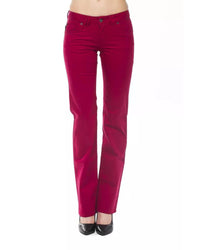 Thumbnail for Ungaro Fever Women's Red Cotton Jeans & Pant - W31 US
