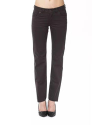 Thumbnail for Ungaro Fever Women's Brown Cotton Jeans & Pant - W32 US
