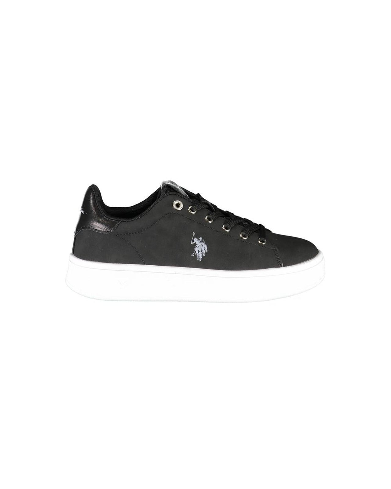 US POLO ASSN Women's Black Polyester Sneaker - 37 EU